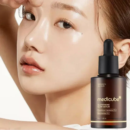 Medicube AGE-R Glutathione Glow Serum - Antioxidant & Elasticity Care Serum for 24Hr Pure Radiance, Korean Glass Glow Skin, Daily Use for Youthful Skin, Korean Skincare