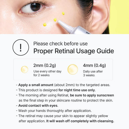 celimax The Vita A Retinal Shot Tightening Booster | 0.1% Retinal, 3% Matryxyl, High-Strength Retinoid for Anti-Aging, Pore Minimizer, Wrinkles & Fine Lines, Firmer Skin, 15ml, Korean Skin Care