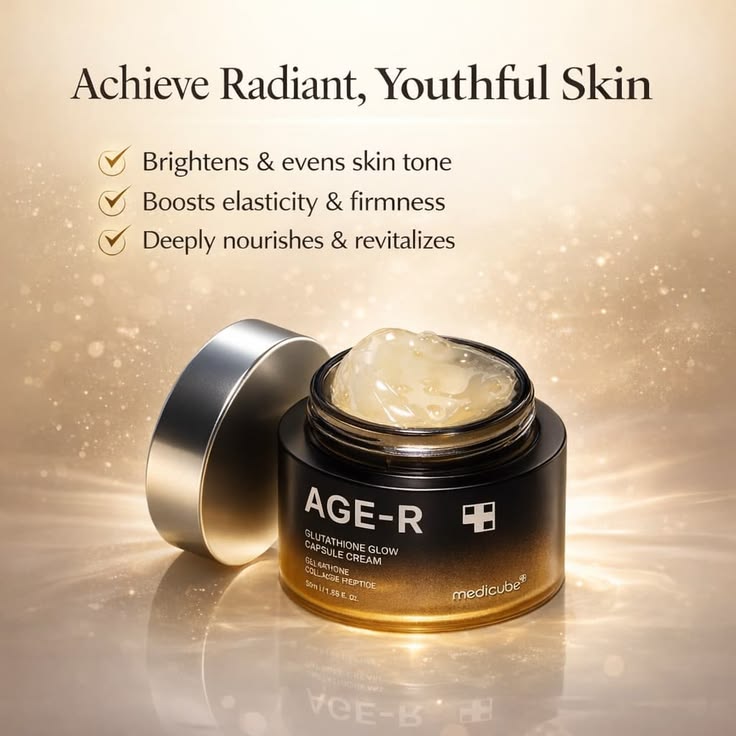 Medicube AGE-R Glutathione Glow Capsule Facial Cream (1.69 fl. oz / 50ml)