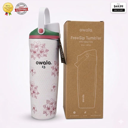 NEW Owala FreeSip “Azalea 13” Golf 30oz Water Bottle Special Edition Sealed Gift